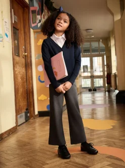 Next - Cardigan à col en V Cotton Rich School (3-16ans) Bleu marine