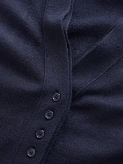 Next - Cardigan ultra-doux à col en V avec poches Bleu marine Sale