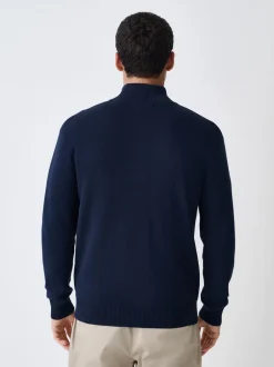Next Bleu marine - Cardigan zippé N.premium coupe classique 100% coton haut de gamme Hot
