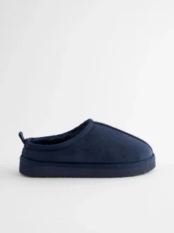 Next - Chaussons mules douillets Bleu marine