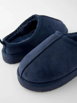 Next - Chaussons mules douillets Bleu marine