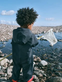 Next - Combinaison imperméable doublée de polaire (3mths-7yrs) Bleu marine New