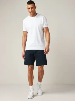 Next Bleu marine - - Short chino stretch Coupe ample Online