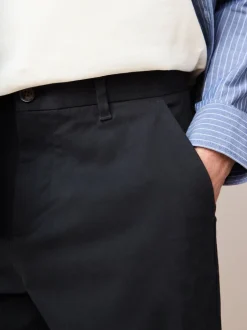 Next - Coupe fuselée régulière - Pantalon chino stretch Bleu marine New