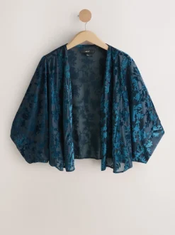 Next Bleu marine - Couverture Devore à manches courtes Sale