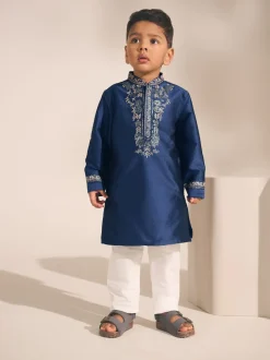 Next - Eid Kurta (3mths-16yrs) Bleu marine Discount