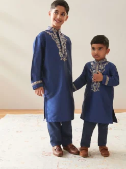 Next - Eid Kurta (3mths-16yrs) Bleu marine Discount