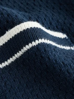 Next Bleu marine - Ensemble polos et shorts texturés en maille à col révéré (3mois-10ans) Online