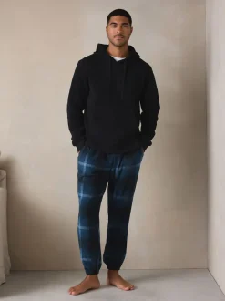 Next Bleu marine - Ensemble sweat à capuche à manches longues en polaire thermique New