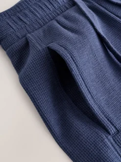 Next Bleu marine - Ensemble t-shirt et short texturé Manchester Courts (3-16ans)