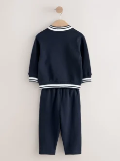 Next Bleu marine - Ensemble veste et pantalon Letterman en jersey (3mois-7ans) Discount