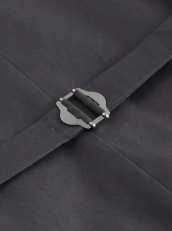 Next Bleu marine - Gilet de costume Signature Abraham Moon 100% laine britannique Donegal New