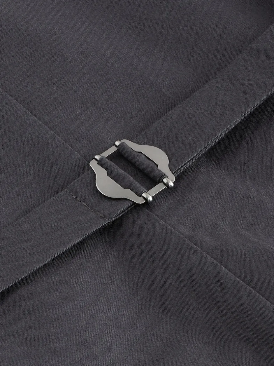 Next Bleu marine - Gilet de costume Signature Abraham Moon 100% laine britannique Donegal New