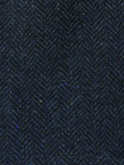 Next Bleu marine - Gilet de costume en laine à chevrons Blend Clearance