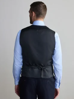 Next - Gilet de laine Signature Nova Fides Bleu marine Sale