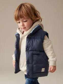 Next - Gilet matelassé (3mths-10yrs) Bleu marine Sale