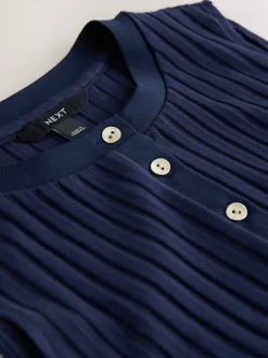 Next Bleu marine - Haut sans manches côtelé boutonné Best