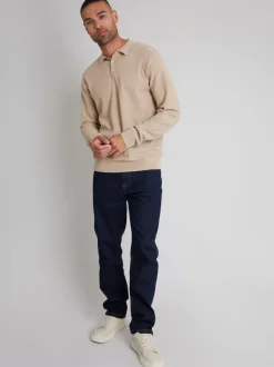 Threadbare - Jean droit stretch Bleu marine New