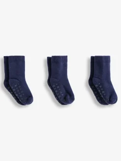 Jojo Maman Bébé Bleu marine - Paquet de 3chaussettes très épaisses