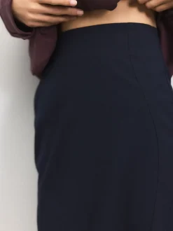 Next Bleu marine - Jupe crayon ajustée en laine Hot