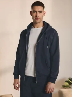 Next - Lit 1 place - Sweat à capuche Bleu marine Hot