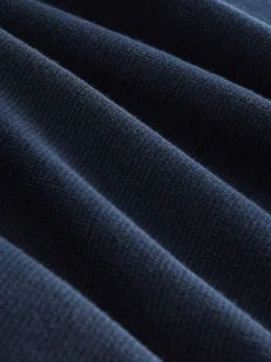 Next Bleu marine - Logo cerf - Pull N.Premium Coupe classique 100% Coton Premium à fermeture éclair Sale