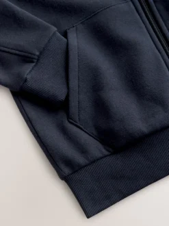 Next Bleu marine - Logo Zip Through Hoodie (3-16yrs) Sale