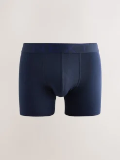 Next Bleu marine - Lot de 5 - Boxer en coton riche Discount
