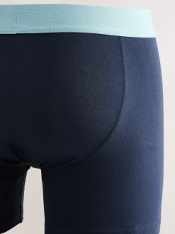 Next Bleu marine - Lot de 5 - Boxer en coton riche Discount