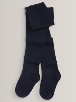 Next - Lot de 3 de collants pour l'école en coton riche Bleu marine