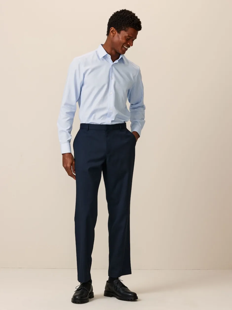 Next Bleu marine - Lot de 2 pantalons intelligents unis sur le devant