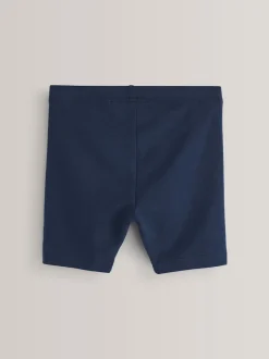 Next Bleu marine - Lot de 5 shorts de vélo extensibles en coton riche (3-16ans) Clearance