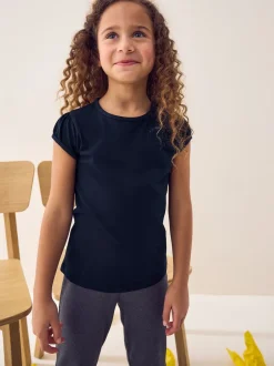 Next - Lot de 2 t-shirts à manches bouffantes (3-16ans) Bleu marine Best