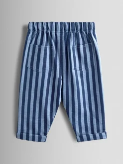 Jojo Maman Bébé Bleu marine - Lot de 2pantalons de jogging à rayures et unis Best