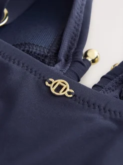 Next Bleu marine - Maillot de bain Urim Tummy Control à décolleté plongeant Discount