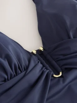 Next Bleu marine - Maillot de bain Urim Tummy Control à décolleté plongeant Discount