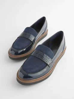 Next Bleu marine - Mocassins Brogue Forever Comfort® Discount