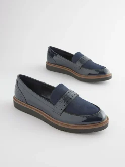 Next Bleu marine - Mocassins Brogue Forever Comfort® Discount