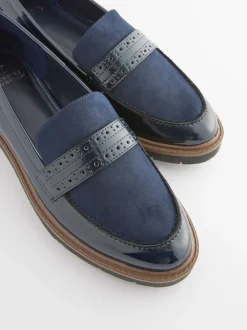 Next Bleu marine - Mocassins Brogue Forever Comfort® Discount