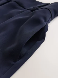 Next Bleu marine - Pantalon ample à dos élastique Clearance