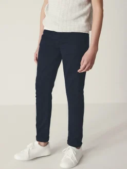 Next - Pantalon chino extensible (3-17ans) Bleu marine Discount