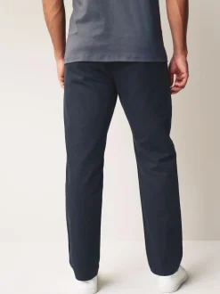 Next Bleu marine - Pantalon chino droit 100% coton New