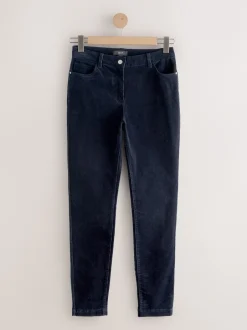 Next Bleu marine - Pantalon skinny en velours côtelé Online