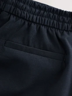 Next Bleu marine - Pantalons Amples habillés en laine Online
