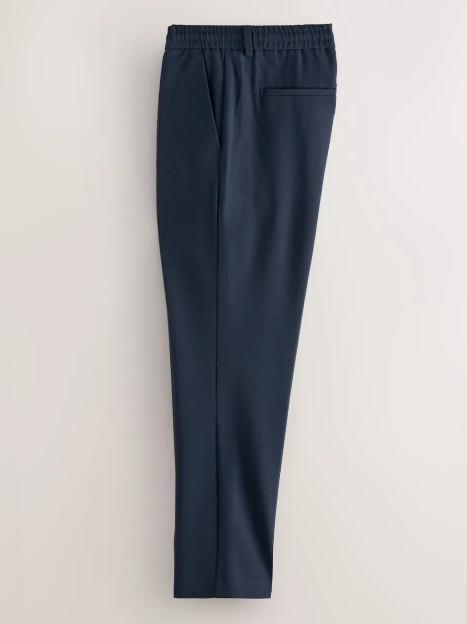 Next Bleu marine - Pantalons Coupe ajustée Extensible avec cordon de serrage interne Best
