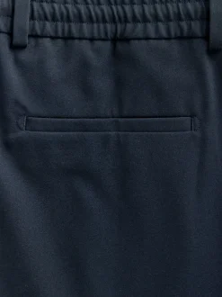 Next Bleu marine - Pantalons Coupe ajustée Extensible avec cordon de serrage interne Best