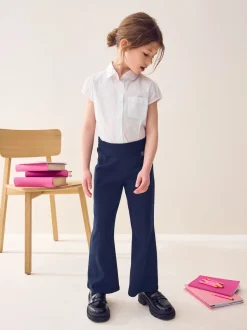 Next Bleu marine - Pantalons d'école extensibles à boutonnières en coton riche (3-16ans) Best