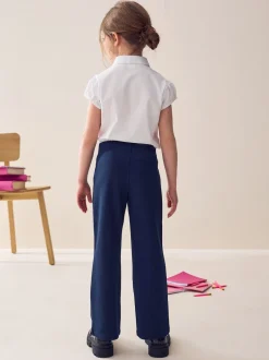 Next Bleu marine - Pantalons d'école extensibles à boutonnières en coton riche (3-16ans) Best