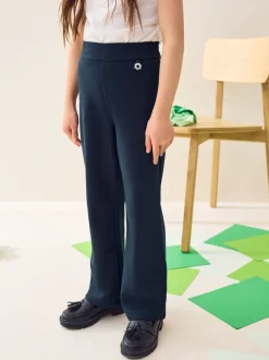 Next Bleu marine - Pantalons d'école extensibles à boutonnières en coton riche (3-16ans) Discount