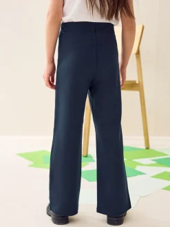 Next Bleu marine - Pantalons d'école extensibles à boutonnières en coton riche (3-16ans) Discount